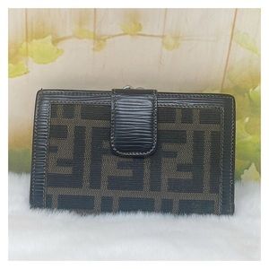 Authentic Louis Fendi Kiss Lock Wallet
